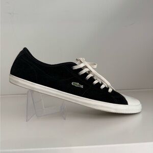 Lacoste Black and White Casual Shoes